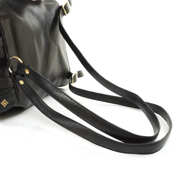 Auth Mcm Back Pack Bag Black Leather #27007M12 main image 12